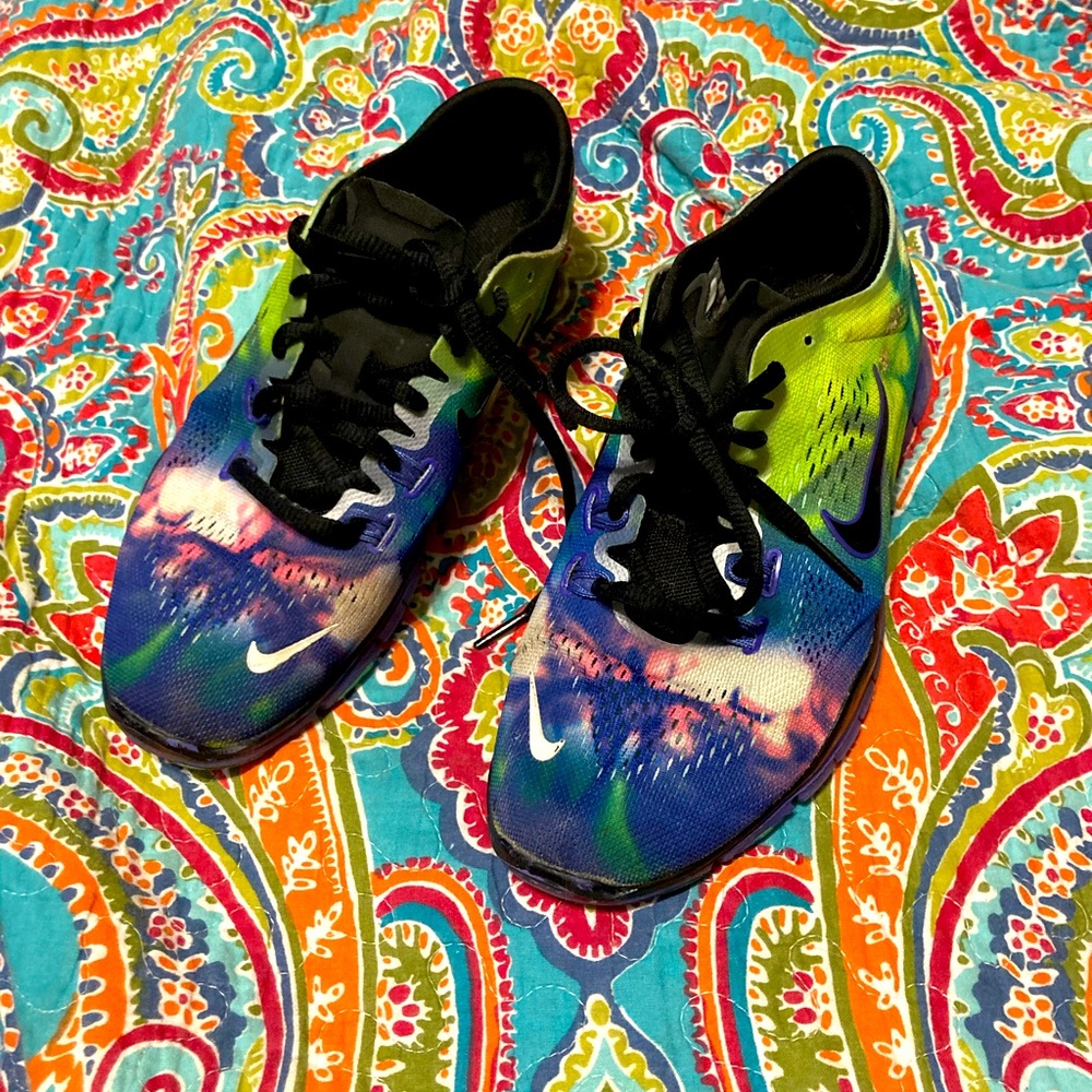 Multi colored Nike running shoes